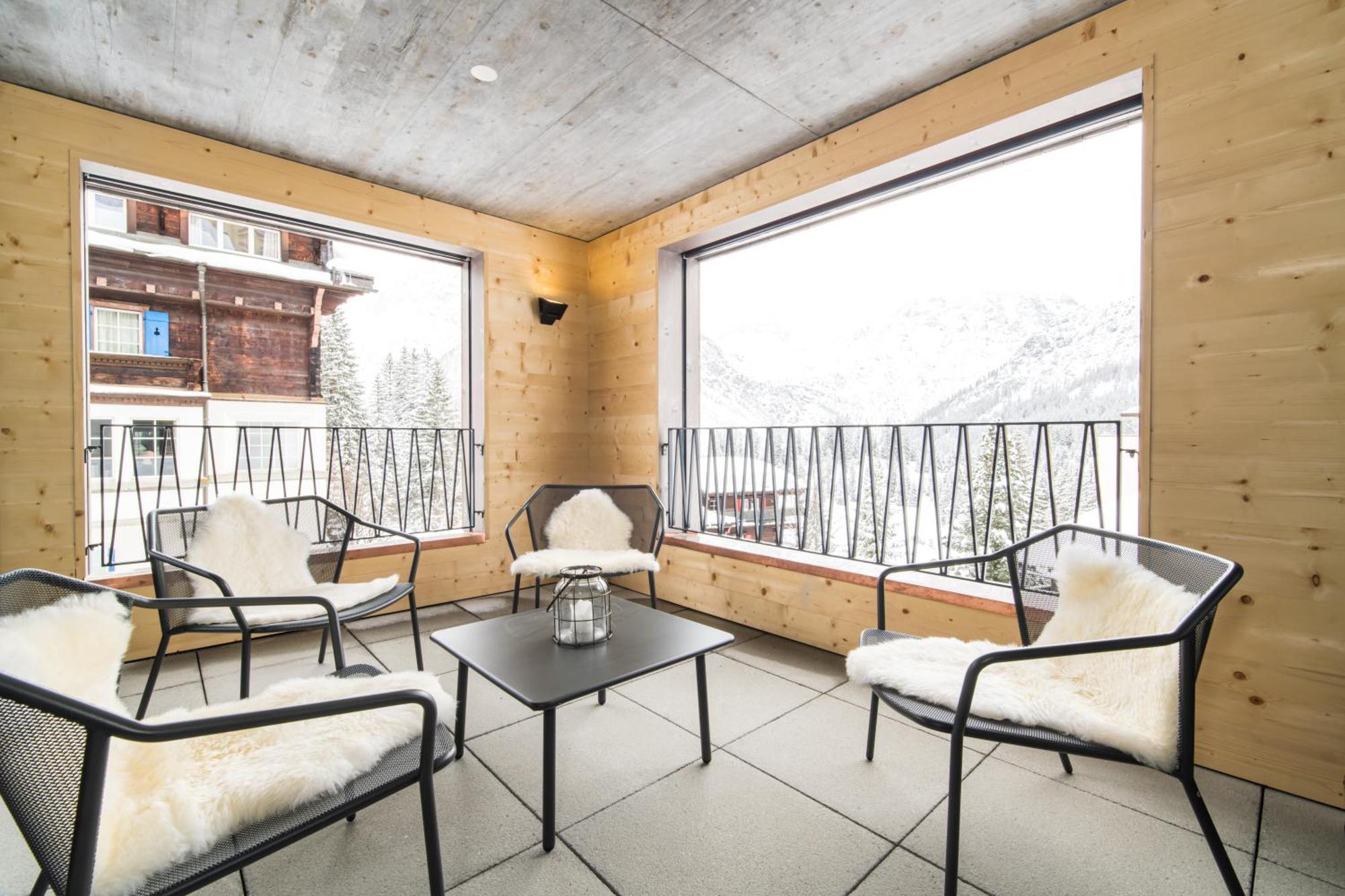 Haus Burgermeister Wohnung Aelplihorn Arosa Exteriör bild